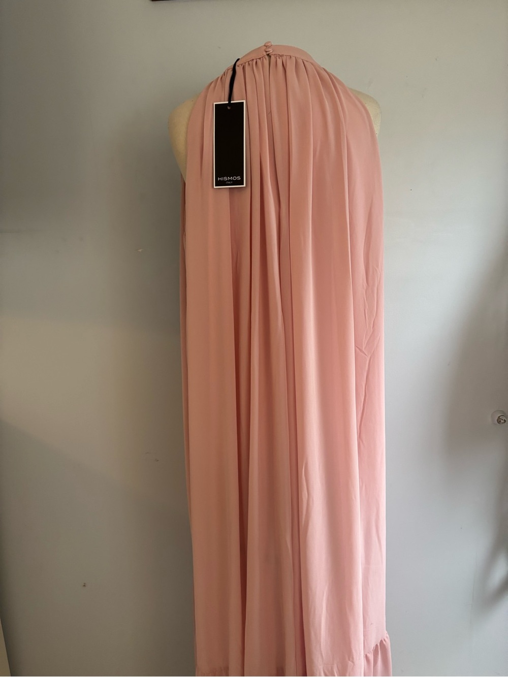 Italian Flowing sleeveless Maxi dress in Blush Pink - Picture 3 of 7
